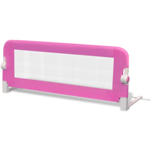 Barierka ochronna do łóżeczka 102 x 42 cm różowa
