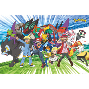 Plakat, Obraz Pokemon - Traveling Party, (91,5 x 61 cm)