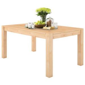 Brązowy stół do jadalni z litego drewna sosnowego Støraa Monique, 76x140 cm