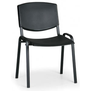 Krzesło konferencyjne Smile, czarny - kolor konstrucji czarny