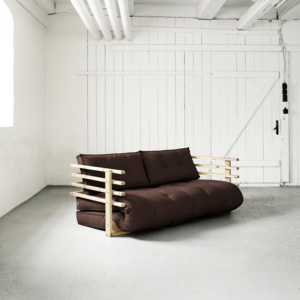 Sofa rozkładana dwuosobowa Karup Funk Natural/Brown