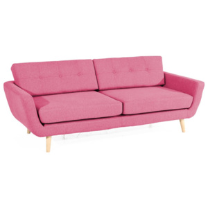 Różowa sofa 3-osobowa Max Winzer Melvin