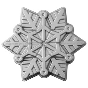 Nordic Ware Forma do ciasta Frozen Snowflake Bundt® srebrna
