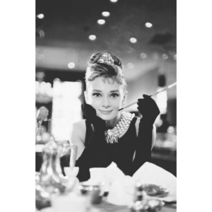 Plakat, Obraz Audrey Hepburn - breakfast, (61 x 91,5 cm)
