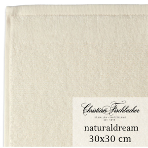 Christian Fischbacher Ręcznik do rąk / twarzy 30 x 30 cm kremowy NaturalDream, Fischbacher