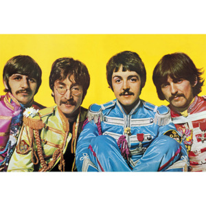 Plakat, Obraz Beatles - Lonely Hearts Club, (91,5 x 61 cm)