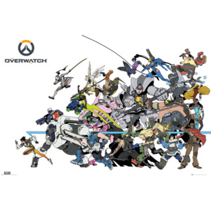 Plakat, Obraz Overwatch - Battle, (61 x 91,5 cm)