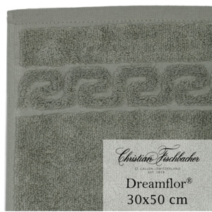 Christian Fischbacher Ręcznik dla gości 30 x 50 cm zielonoszary Dreamflor®, Fischbacher
