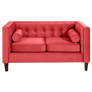 Ciemnoczerwona sofa dwuosobowa Max Winzer Jeronimo