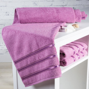 Ręcznik kąpielowy frotté Bilbao różowy