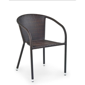 Brązowe krzesło ogrodowe Midas