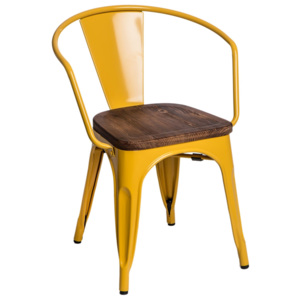Krzesło Paris Wood sosna - inspirowane proj. Tolix