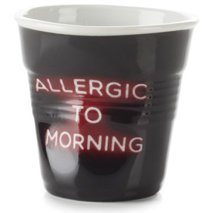 REVOL Kubeczek do cappuccino 180 ml Neon "Allergic to morning" Froissés