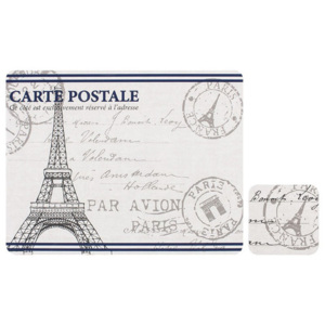 Podkładki korkowe na stół Paryż Ladelle Paris Stamp 4 szt