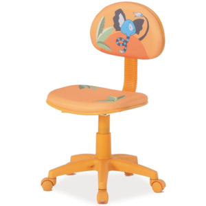 Pomarańczowe krzesło obrotowe Hop 3