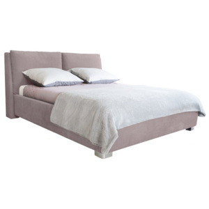 Jasnoróżowe łóżko 2-osobowe Mazzini Beds Vicky, 140x200 cm