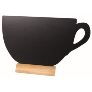 Zestaw 3 tablic na drewnianym stojaku z kredowym flamastrem Securit® Silhouette Cup