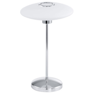 Eglo EGLO 91597 - Lampa stołowa MELINA 1xG9/48W biały/opalone szkło EG91597
