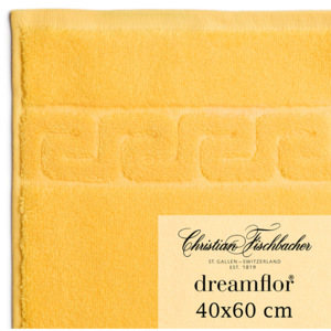 Christian Fischbacher Ręcznik dla gości duży 40 x 60 cm żółty Dreamflor®, Fischbacher