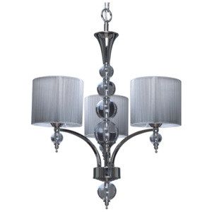 LAMPA wisząca LYON 5071302 Spotlight klasyczna OPRAWA abażurowa ŻYRANDOL dekoracyjny kula chrom srebrny