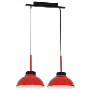 Luminex Lampa wisząca FACTOR RED 2xE27/60W/230V LU6152