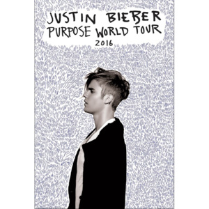 Plakat, Obraz Justin Bieber - Purpose Tour, (61 x 91,5 cm)