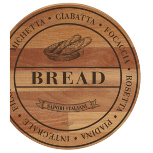 Deska z drewna bukowego Bisetti Broad Bread, 30 cm
