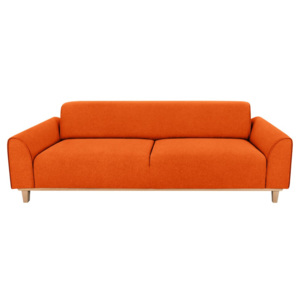 Pomarańczowa sofa 3-osobowa Kooko Home Jazz