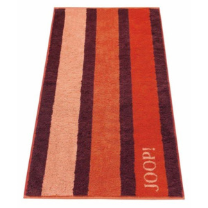 Ręcznik 150x80 cm Soft Flower Stripes pomarańczowy