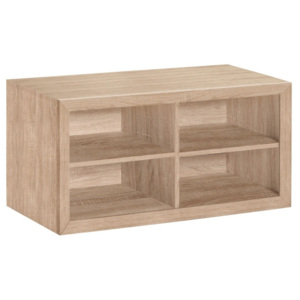 Drewniana szafka/ławka z 4 półkami Støraa Napoli