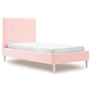 Różowe łóżko dziecięce PumPim Mia, 200x90 xm