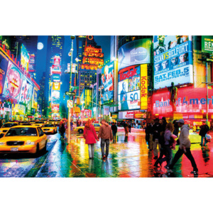 Plakat, Obraz Times Square - Rush Hour, (91,5 x 61 cm)