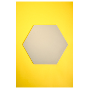 Panel ścienny hexagon szary duży - nuki