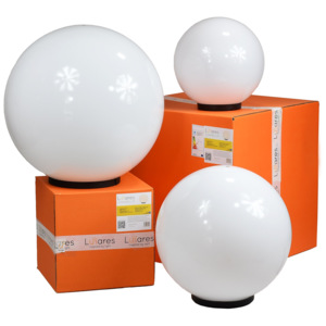 Zestaw Lampy Ogrodowe Kule - Luna Balls 20,25,30 cm + Żarówki Led