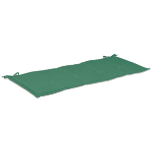 Poduszka na ławkę ogrodową, zielona, 120x50x3 cm