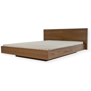 Brązowe łóżko TemaHome Float, 160x200 cm