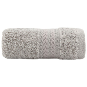 Szary ręcznik bawełniany Amy, 30x50 cm