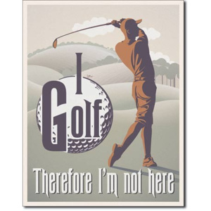 Metalowa tabliczka I Golf, (30 x 42 cm)