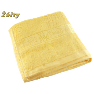 Ręcznik bawełniany bambus 100 x 50 cm, żółty - 4608