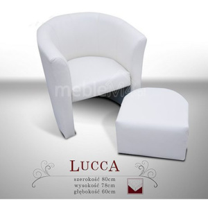 Fotel Lucca z pufą
