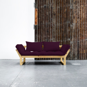 Sofa rozkładana Karup Edge Honey/Purple Plum