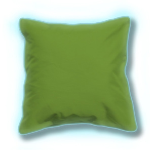 Zestaw 2 zielonych świecących poduszek odpowiednich na zewnątrz Sunvibes, 65x65 cm