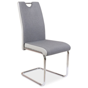 Tapicerowane krzesło na płozach do jadalni H952