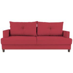 Czerwona 3-osobowa sofa rozkładana Melart Lorenzo