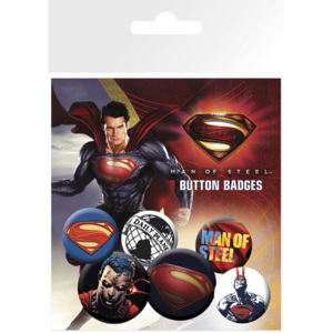 Plakietki zestaw Superman Man Of Steel