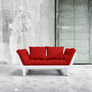 Sofa rozkładana Karup Beat White/Red