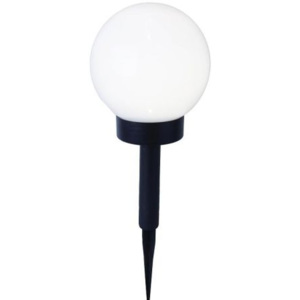 Solarna lampa ogrodowa LED Globe Stick, średnica 15 cm