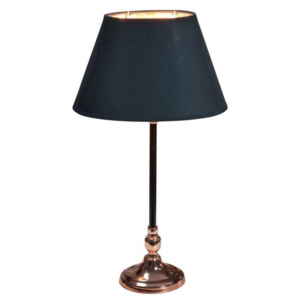 Klasyczna LAMPA stołowa NOE 41-38821 Candellux abażurowa LAMPKA biurkowa do gabinetu czarna