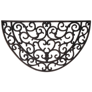 Gumowa półokrągła wycieraczka Esschert Design Ornamental, szer. 66,5 cm