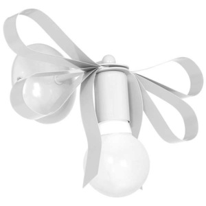 Kinkiet LAMPA ścienna EMMA 1035 Milagro dekoracyjna OPRAWA do pokoju dziecięcego kokarda biała